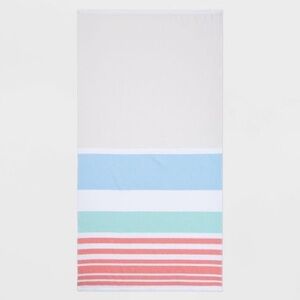 2 Pack of Sand Resist 6 foot Beach Towel - Sun Squad™